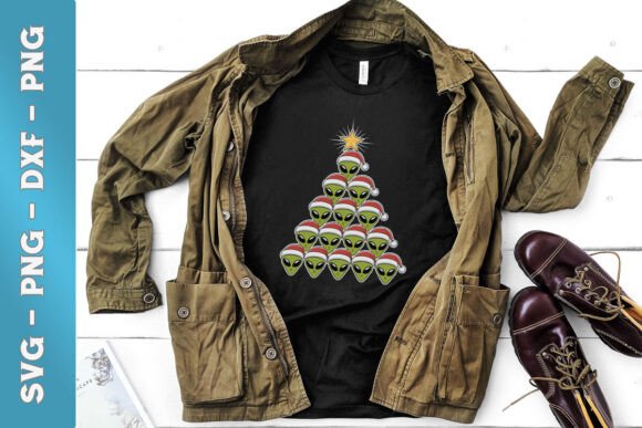 Christmas Funny Alien Tree SVG Graphics and Crafts Review