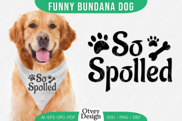 Funny Dog Bandana SVG Graphics for Crafts and Branding