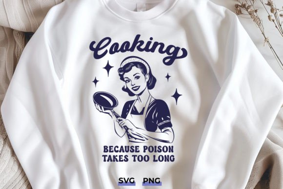Funny Retro Cooking SVG - Kitchen Design Graphics