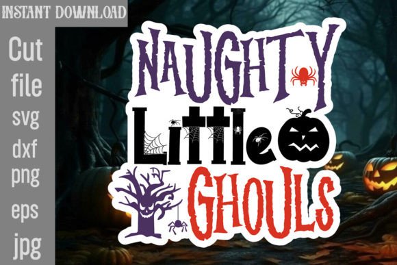 Naughty Little Ghouls SVG Cut File Graphics and Crafts Review