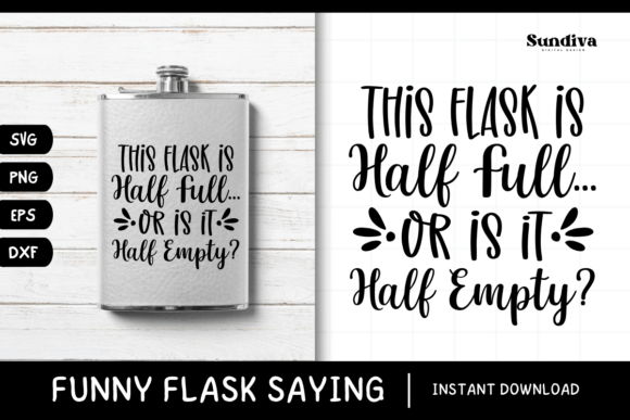 Review: Funny Flask Quotes SVG for Embroidery