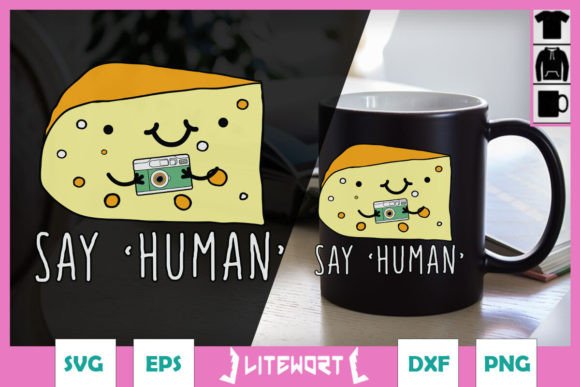 Say Human Funny Photographer Cheese SVG Graphics and Crafts Review